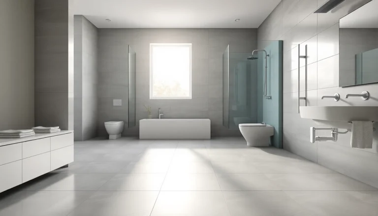 Erleben Sie die sonni Duschkabine 100x100 in einem modernen, eleganten Badezimmer.