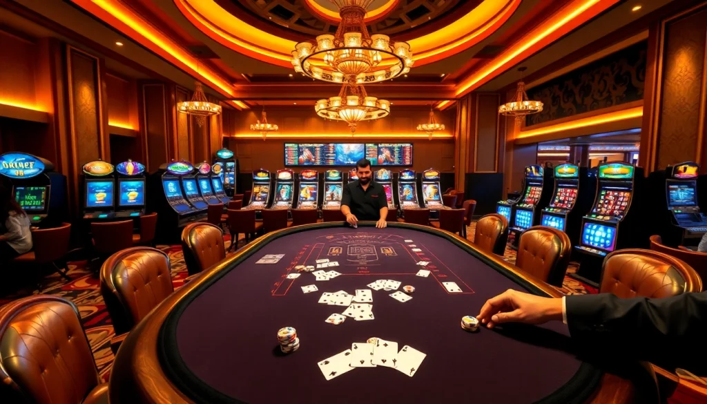 Engaging online gambling interface at PG88 Trang Chủ showing poker action and casino excitement.